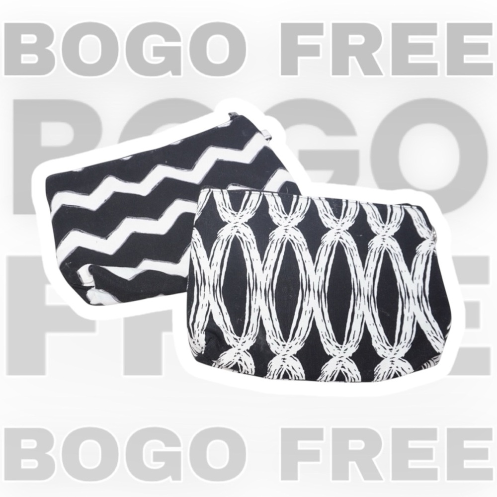 Thirty-one BOGO FREE SALE Black & White Patterned Oh Snap Pockets